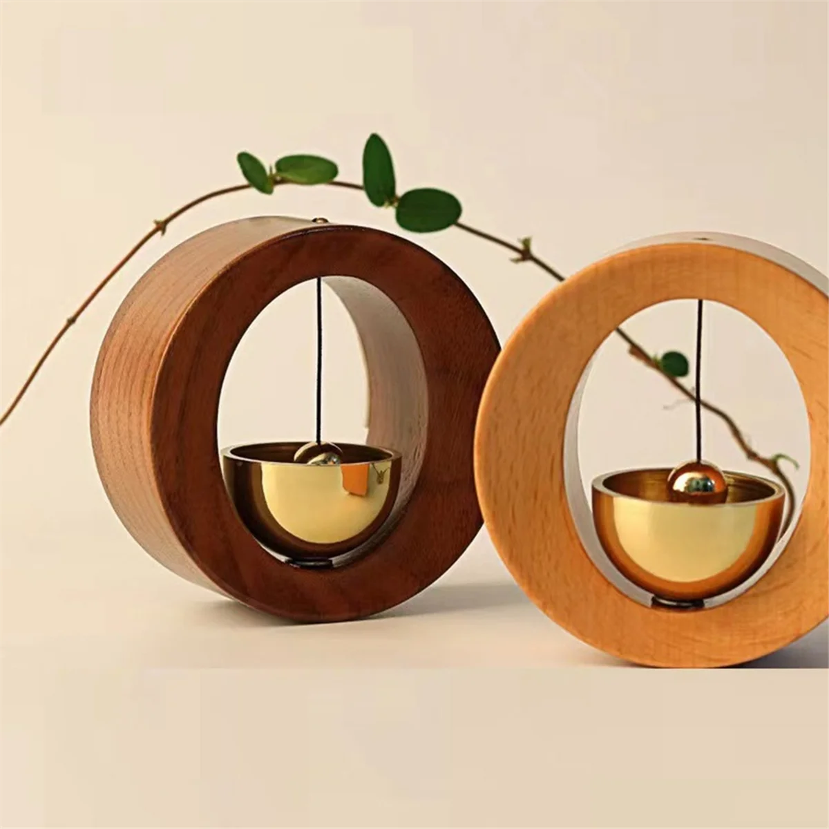 Imagem -06 - Wireless Door Bell para Lembrete de Entrada Wooden Wind Chime Campainha Estética Decorações Home b