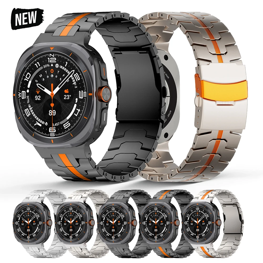 

Stainless Steel Band for Samsung Galaxy Watch 7 Ultra 47mm Business Link Bracelet For SAMSUNG GALAXY ULTRA 47MM Men Strap Correa