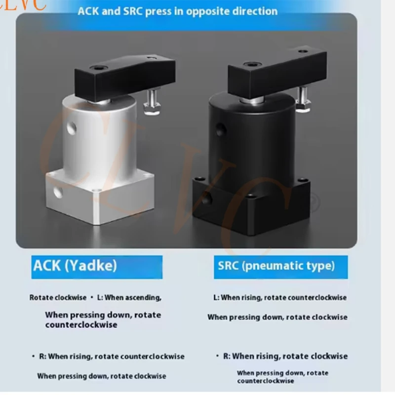 ACK single pressure plate small pneumatic rotary clamping cylinder  ACK angle downward pressure ACK25 ACK32 ACK40 ACK50 ACK63