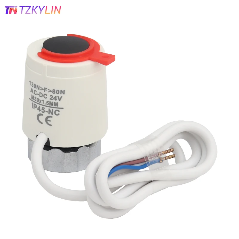 24 В нормально закрытый NC M30x1,5 мм электрический термопривод для подогрева пола TRV термостатический клапан радиатора