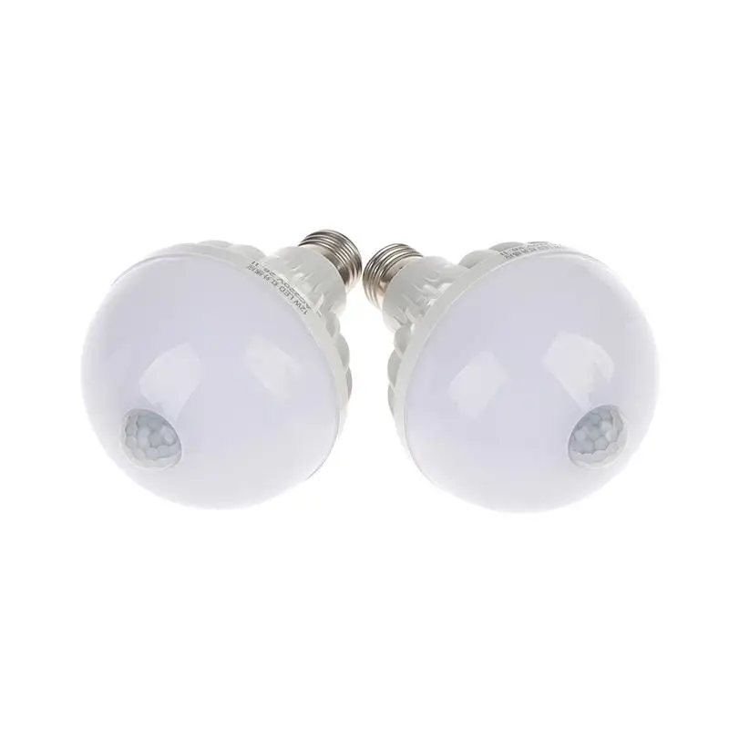E27 220V LED PIR Motion Sensor Lamp Auto On/Off Low Power Consumption Human Body Light for Home Bathroom Hall