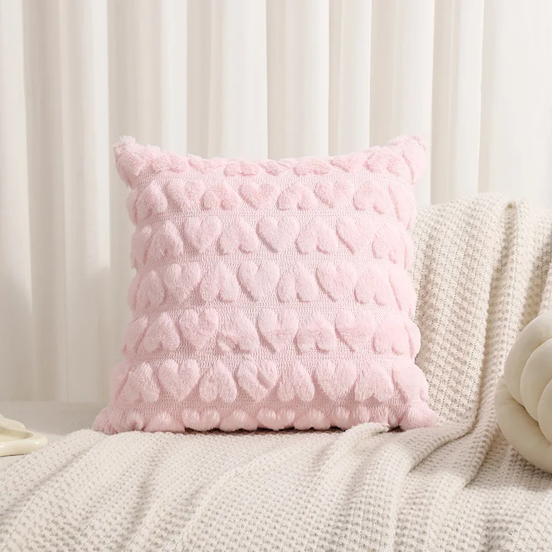 Sneeuwpluche gewatteerd 3D liefdeskussen schattig kussen Valentijnsdag woonkamer bank slaapkamer kussens decoratie huis