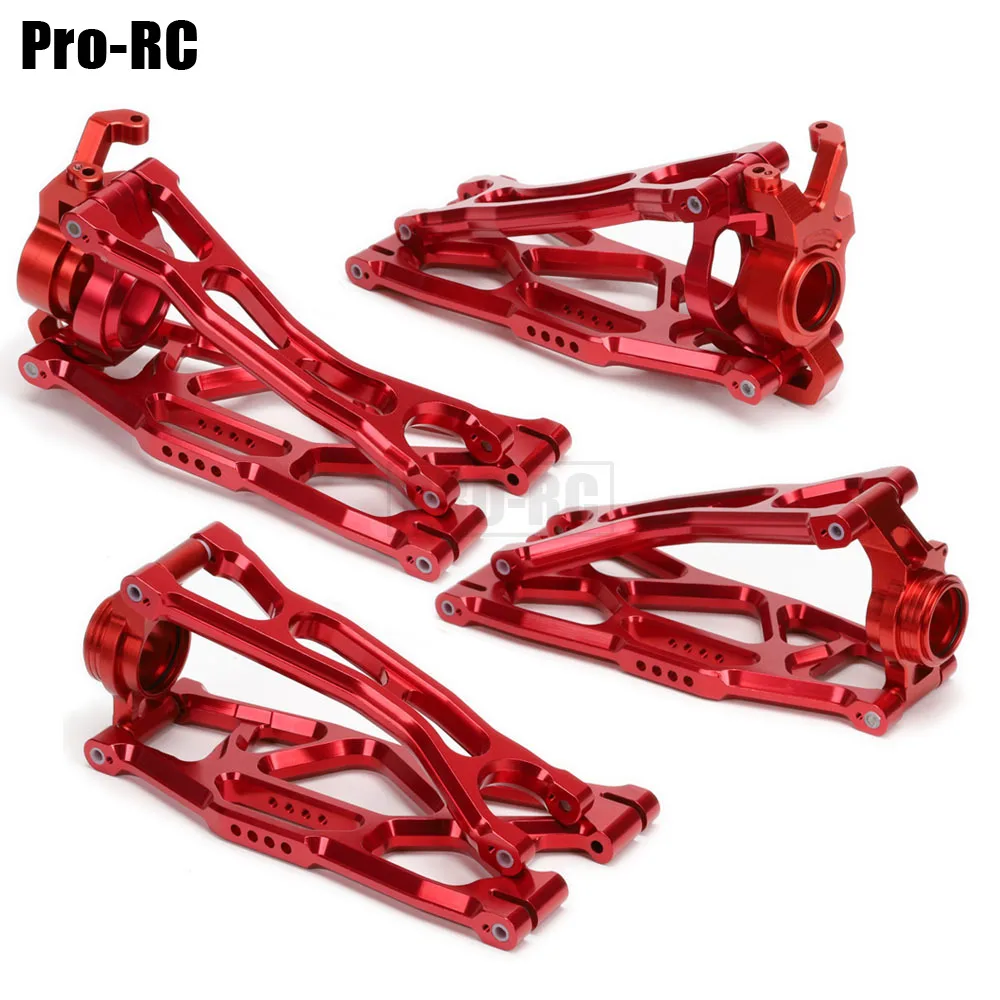 Alu Alloy Front & Rear Suspension Arm Assembly 7729 7730 7731 7732 7737 7743 7748 7752 Set for RC Car Traxxas 1/5 X-Maxx 6S 8S