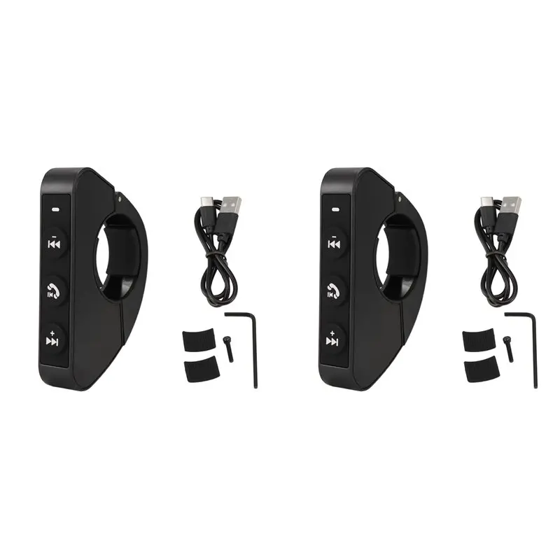 【recomendar】2x-bluetooth-wireless-remote-control-for-motorcycle-helmets-handlebar-control-keypad-remote-control-connect-to-phone