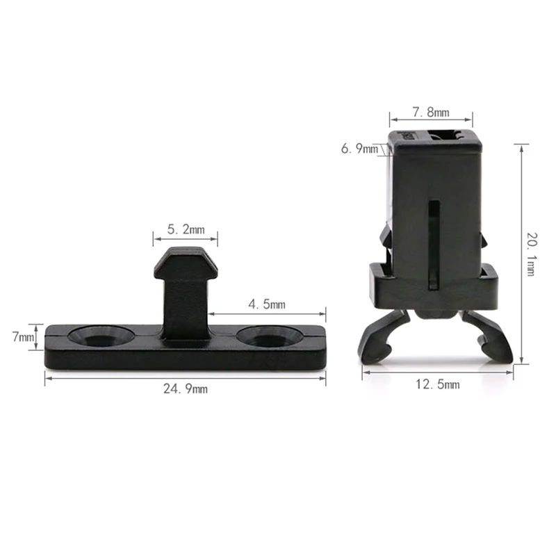 10Pcs PR-001 Small Door Lock Switch Locks Black White for MS Air Conditioner Set Top Box TV EVD DVD Door Cover