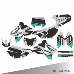 For SUZUKI DRZ400 SM S E DRZ 400 SM S E 2000-2020 Full Graphics Decals Stickers Motorcycle Background Custom Number Name