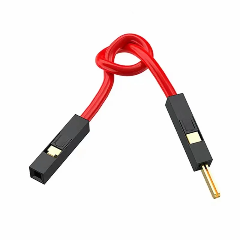 10 peças 1p silicone super macio 24awg placa de ouro cabo dupont para arduino 10cm 20cm 30cm 2.54mm passo macho fêmea dupont jumper fio