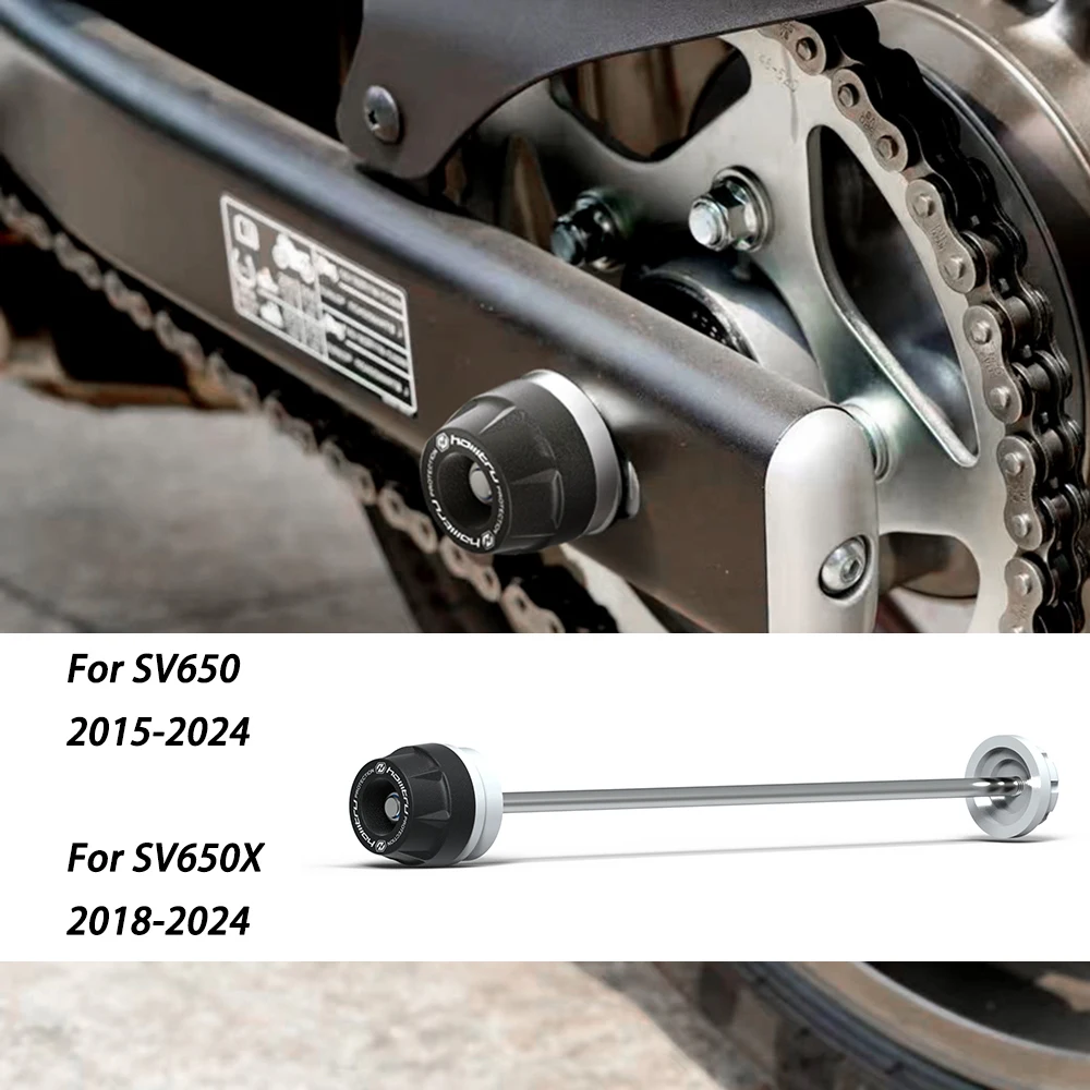

Rear Front Axle Fork Crash Slider For Suzuki SV650 2015-2023 SV650X 2018-2024 Motorcycle Wheel Protector