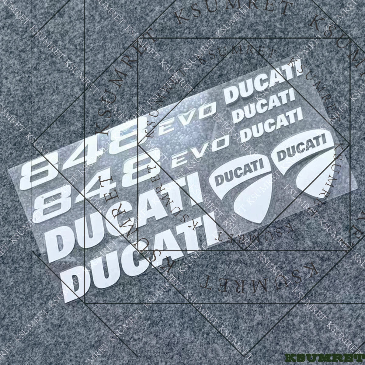Für Ducati 848 EVO Aufkleber Motorrad-Aufkleber-Set