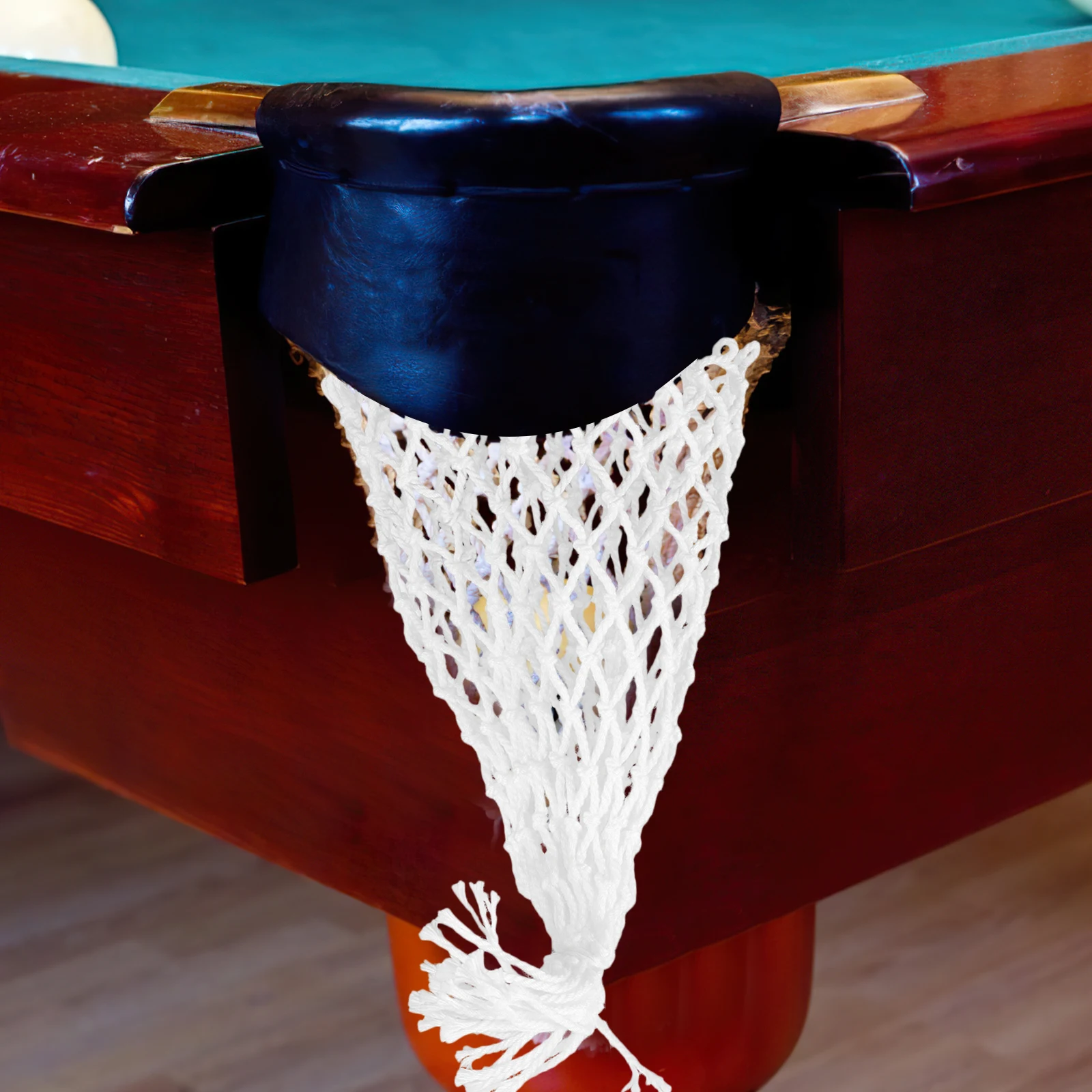 

6pcs Pool Table Net Bag Cotton Durable Billiard Accessories Replacement Pockets Container Supplies Iron Holder