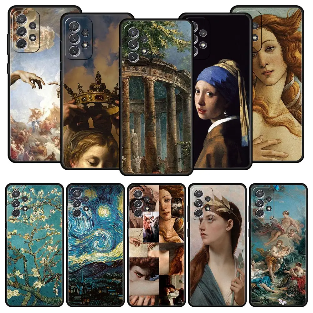 Renaissance art Painting Phone Case For Samsung A13 A51 A71 A41 A31 A21S A11 A01 A03S A12 A32 A52 A22 A23 A33 A53 A73 5G Cover