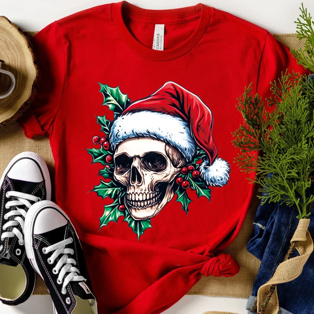 Рождественский день для пожилых людей, термопереносные наклейки с рисунком черепа, наклейки для горячего переноса своими руками, аксессуары для глажки одежды ручной работы