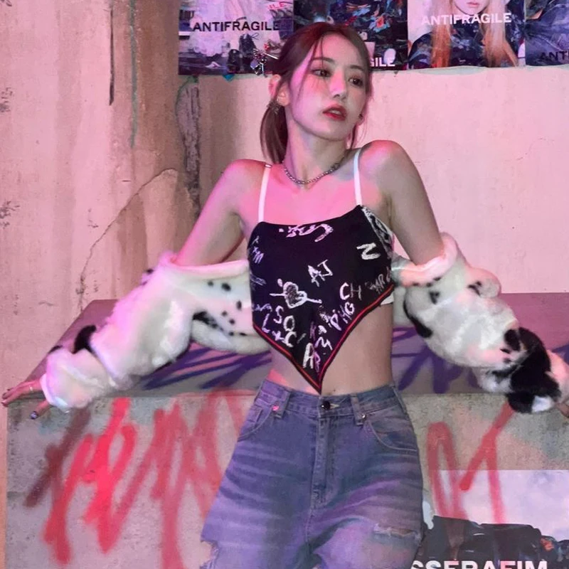 

Наряды K-pop Idol, Женский танцевальный наряд, плюшевая шаль, одежда для джазовых танцев, семейная одежда для музыкального фестиваля, сценический костюм JL5046