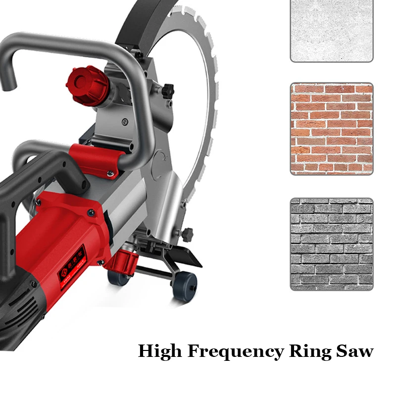 Dust-Free Concrete Wall Cutting Machine High Frequency Ring Saw High-Power Concrete Wall Cutting