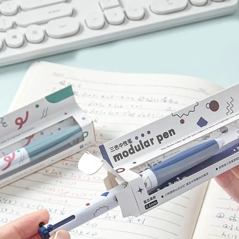 Pack of 4 Combined Hues Retractable Pen Effortlessly Smudge Designs
