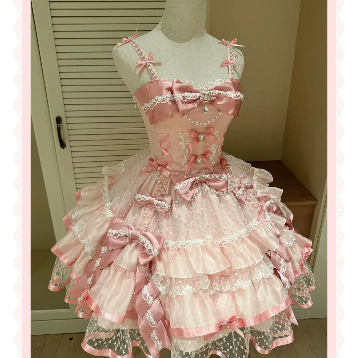 

Japan Pink Doll-Like JSK Cake-Like Lolita Original 2026 New