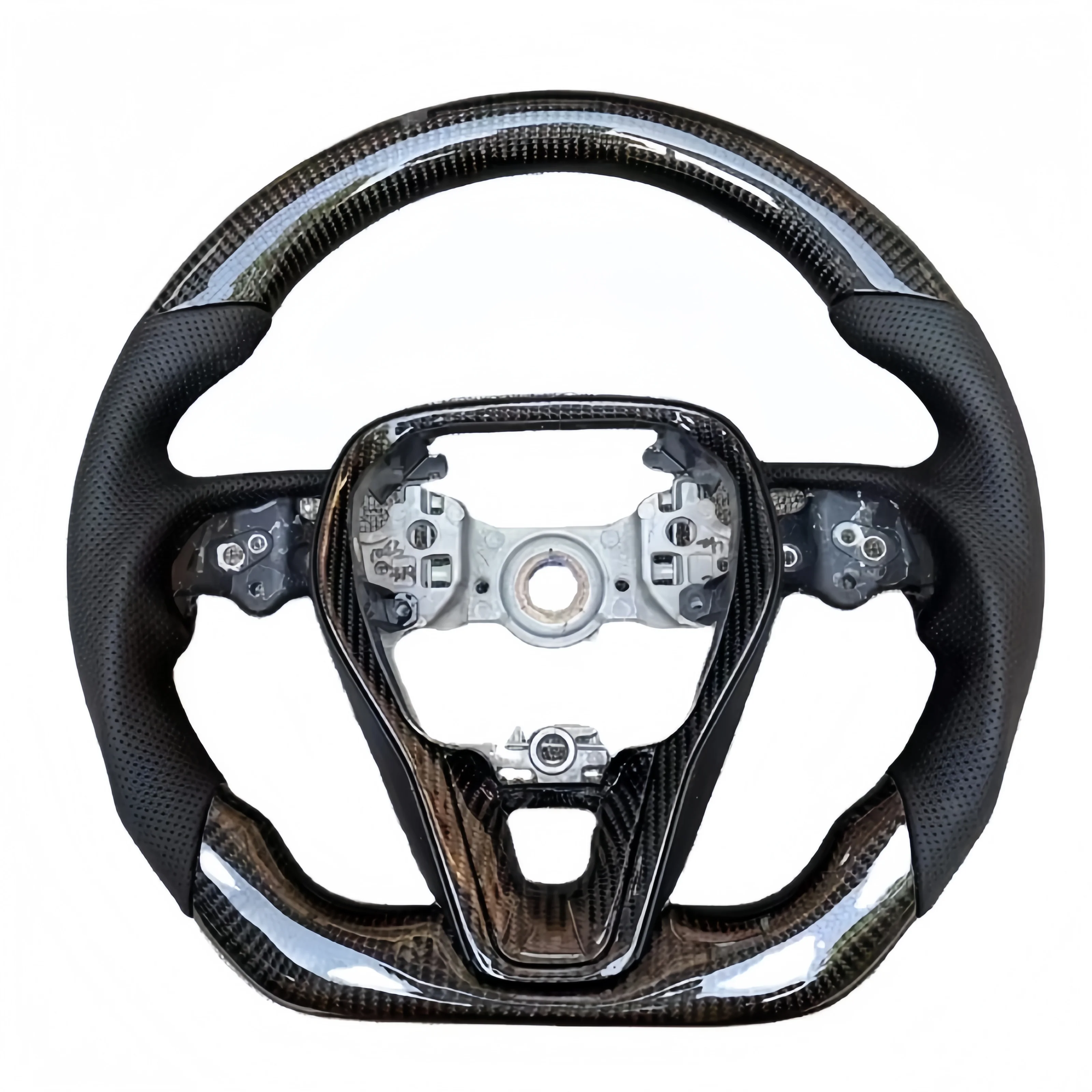 

Carbon Fiber Steering Wheel for Toyota Harrier Venza RAV4 Highlander Kluger Camry Corolla Avalon 2022 Car Accessories