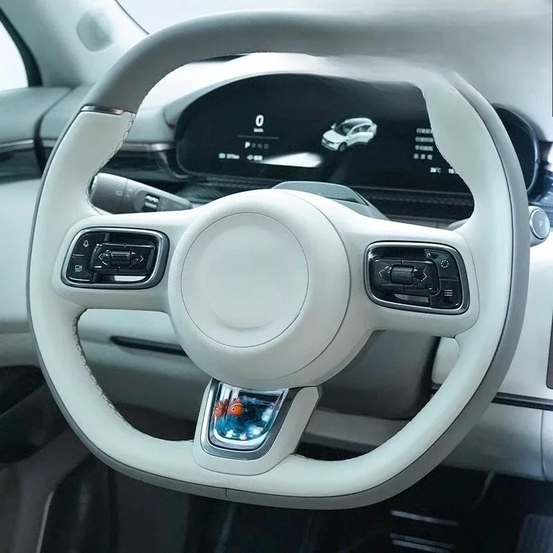 Steering Wheel Dynamic Sequin Decorative for ZEEKR 001/009/7x Frame Fish Parts Car Accessories Modification Car Accessories Auto
