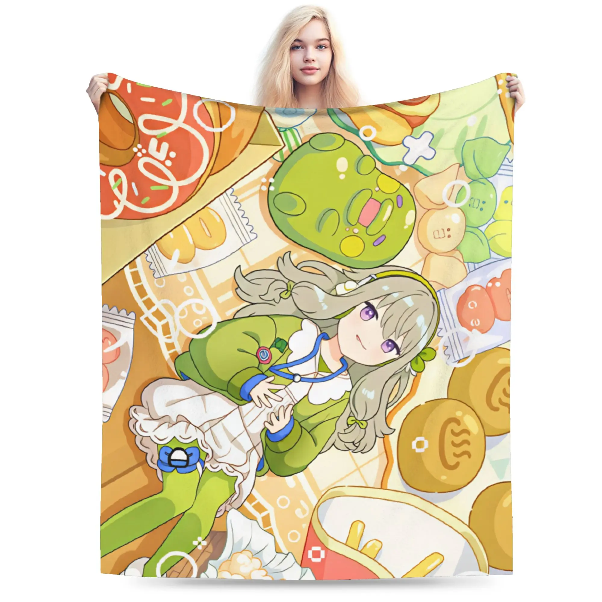 Project Sekais Blanket Quality Warm Soft  Throw Blanket Winter Kids Outdoor Fashion Bedspread