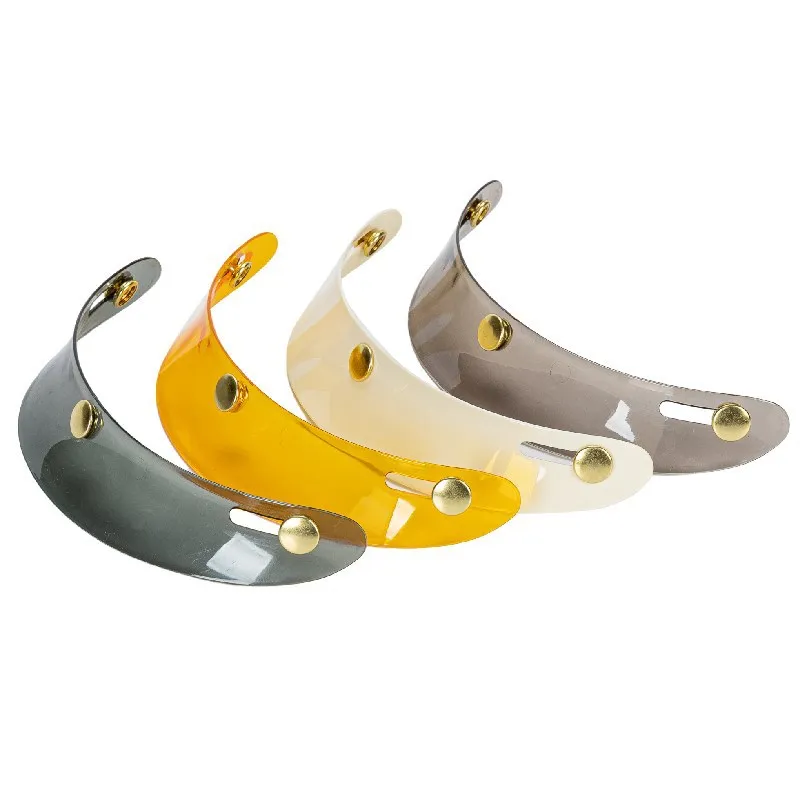 Moto Helmet Visor Short Fashion Wind Shield Sun Block Shade Open Face Motorcycle Helmet Anti-UV fog and scratch Motor Cap Brims