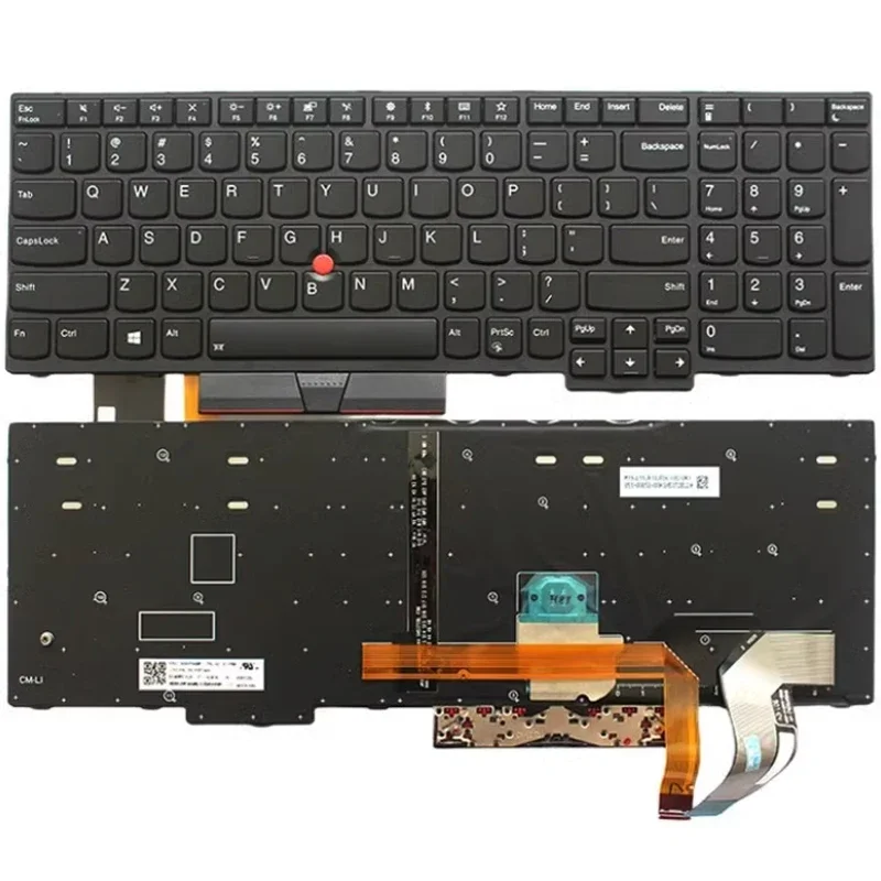 Imagem -06 - para Lenovo Notebook Thinkpad T590 P53s T15 Gen1 Portátil Lcd Capa Traseira Moldura Superior Apoio para as Mãos Base Inferior Case Teclado h Novo