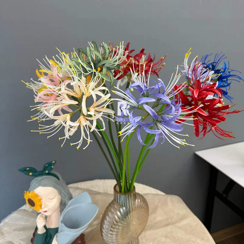 5 Stück simulierte, mit Blumen gefüllte Bambus-Sandblumen-Foto-Requisiten, verwendet für die Hochzeitsblumendekoration, künstliche Blumen