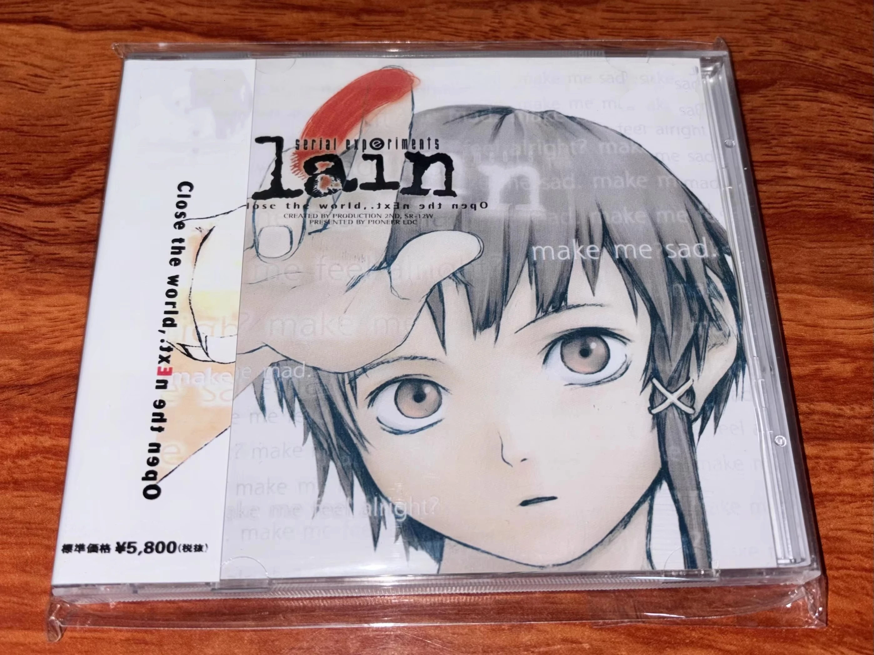 PS1 Game Serial Experiments Lain 2pcs Copy CD Kato Juri Cosplay Optical Driver Disc Video Game Machine Parts Mega CDs Prop Gifts