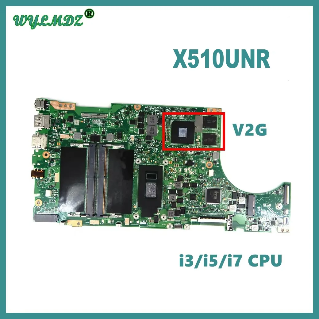 X510UA with i3/i5/i7 CPU Notebook Mainboard For Asus X510U X510UQ X510UR S510UN X510UN X510UNR X510UQR S510U Laptop Motherboard