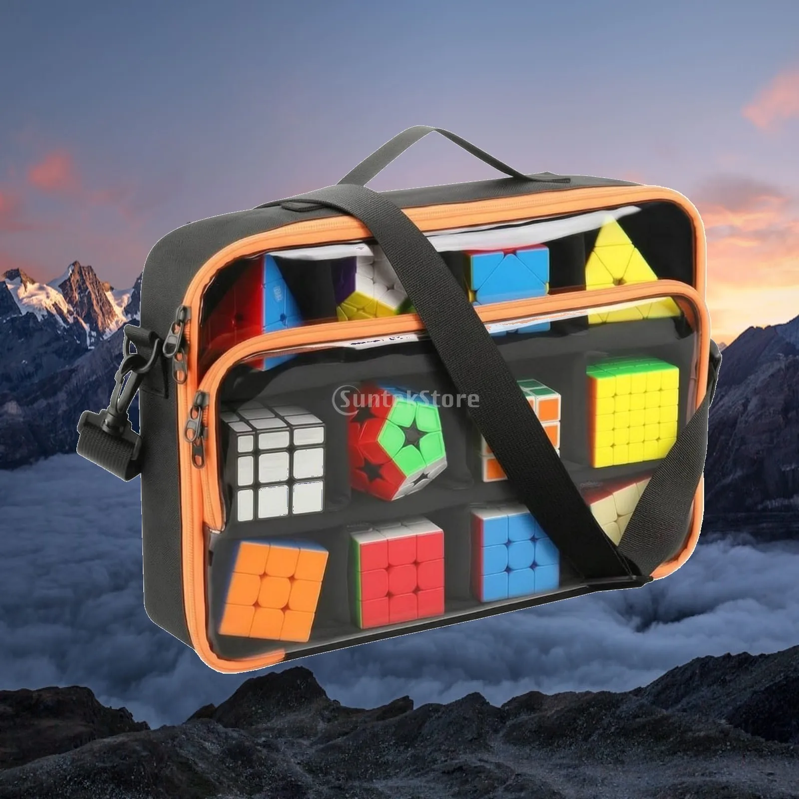 Cube Storage Bag Portable Speed Cube Carrying Case Structured Padded for Speedcubers, Competitions