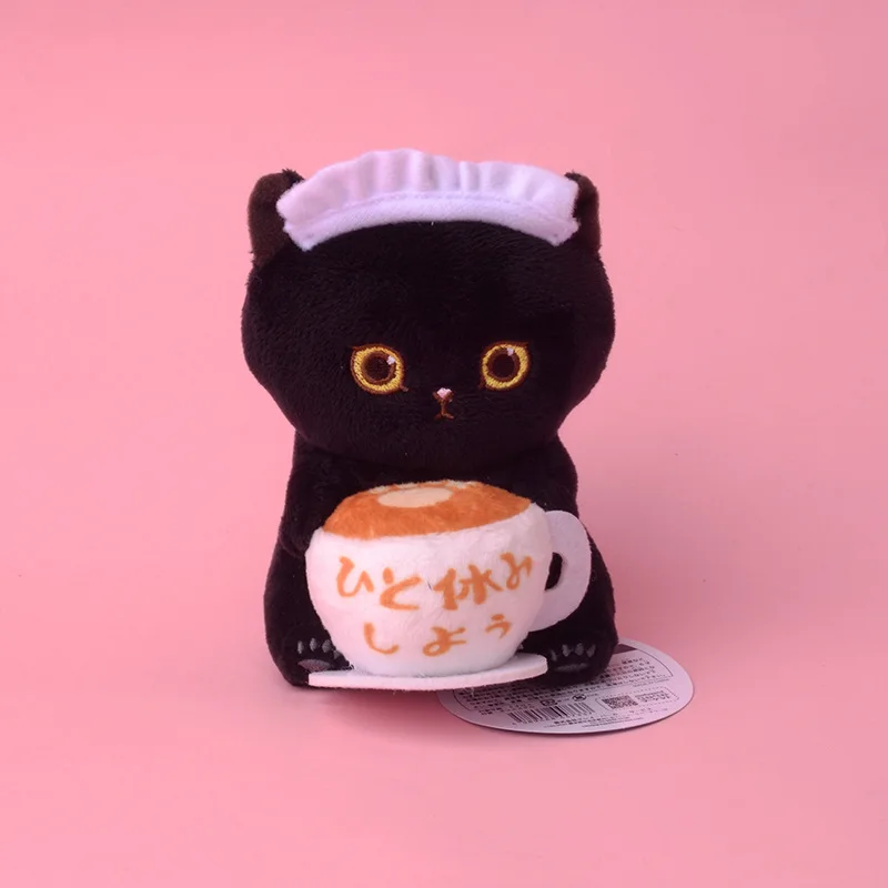 أحدث اليابانية لطيف Mofusand القرش القط أفخم لعب Kawaii المفاتيح الكرتون على ظهره قلادة صغيرة الديكور الفتيان هدايا عيد