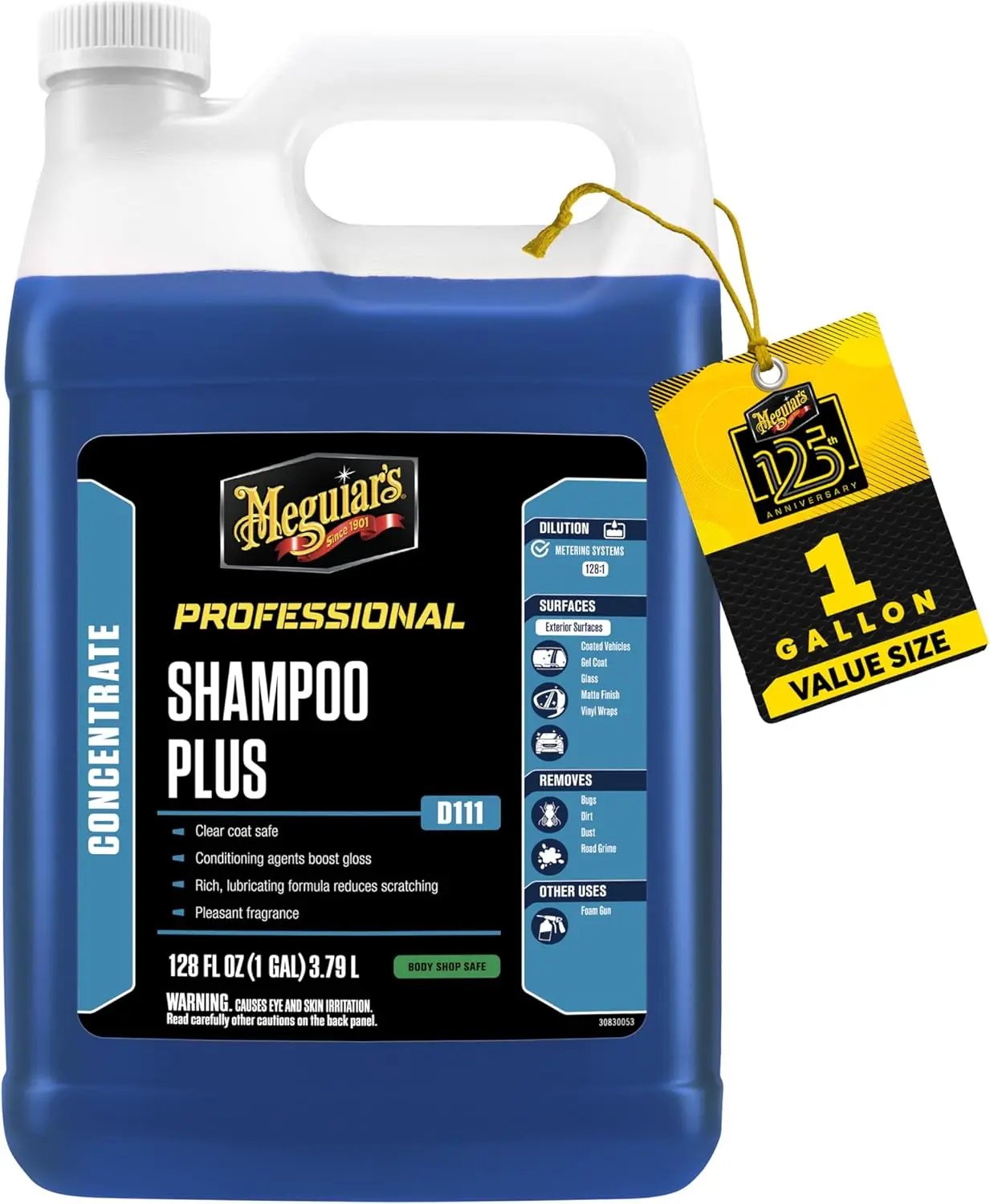 

Lubricating Car Wash Soap Lifts Dirt and Grime, Cleans Paint Without Swirling or Scratching, Deepens Gloss and Boosts Shine, 1