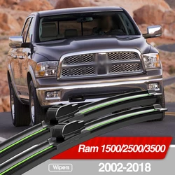 For Dodge Ram 1500 2500 3500 2002-2018 Front Windshield Wiper Blades 2pcs Windscreen Window Accessories 2003 2005 2008 2015 2017