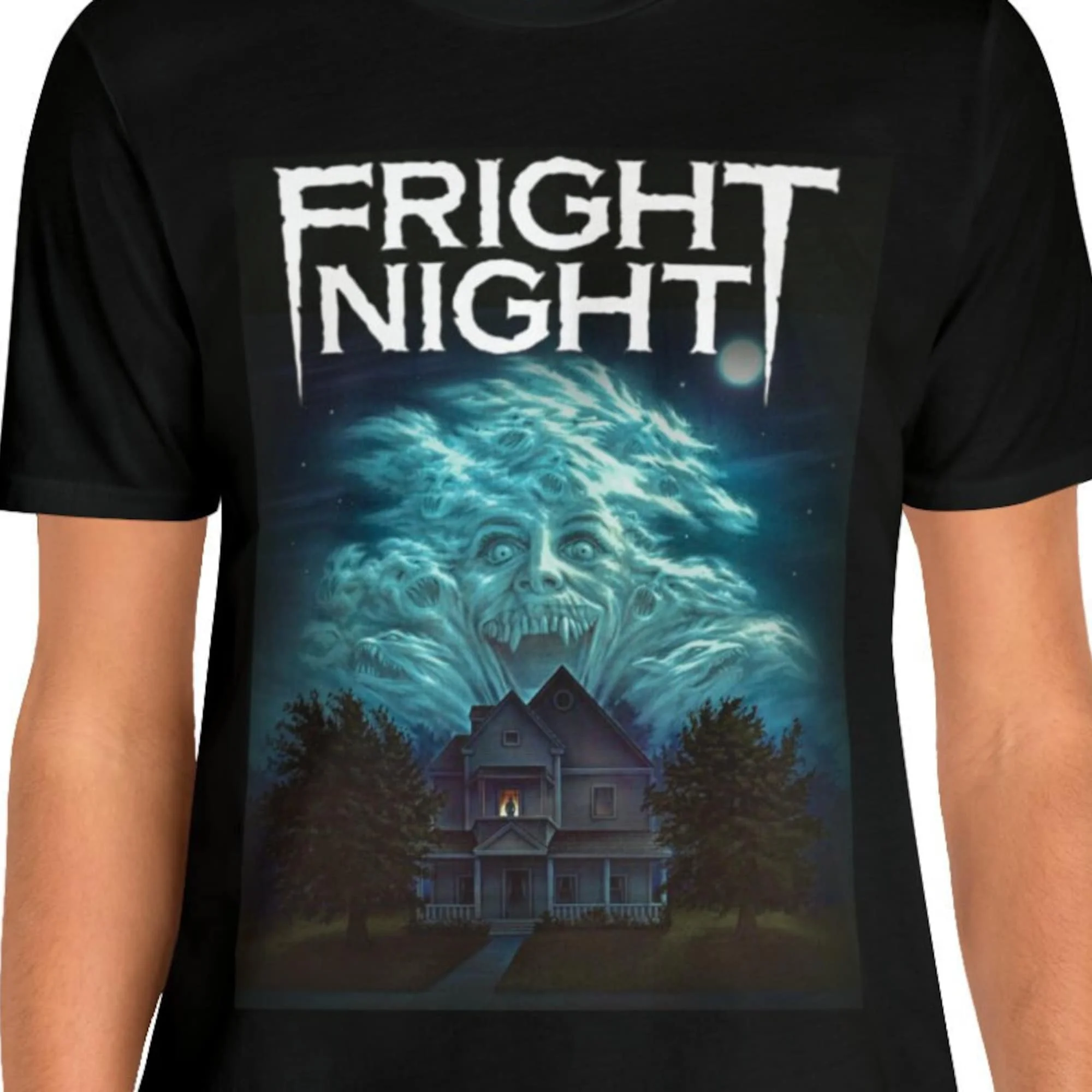 Fright Night T Shirt Vintage Aesthetic Movie Poster Horror