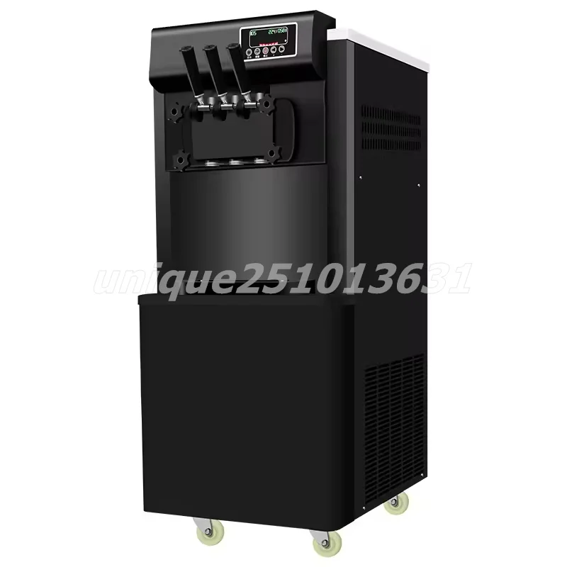 Commercial Three Flavor Soft Ice Cream Machine Vertical Soft Serve Ice Cream Maker Low Noise Soft Serve Ice Cream Machine