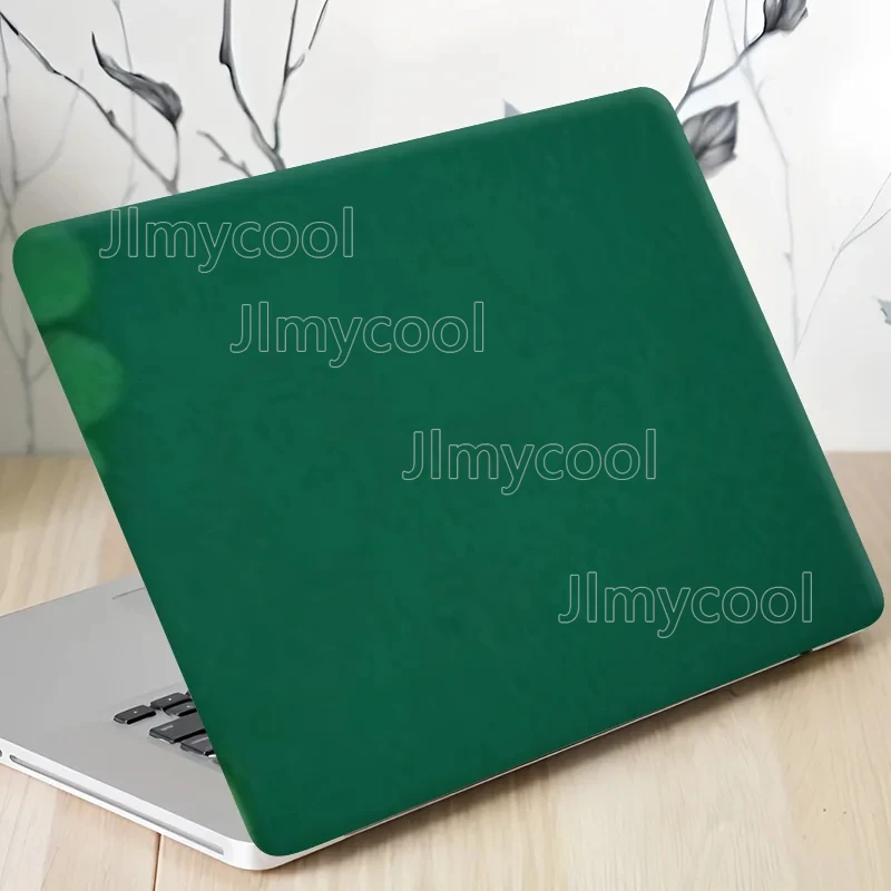 Green Clover Leaf Pattern Laptop Decal Sticker 2Pcs Anti Scratch Protective Cover UV Proof Easy Apply for Notebook PC