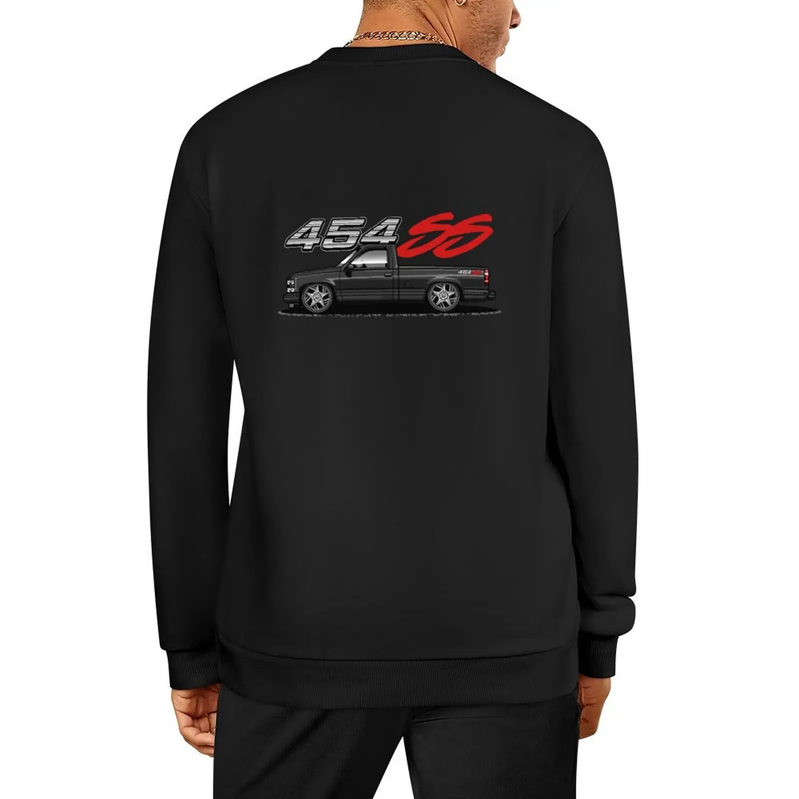 

Chevy 454 SS Pickup Truck (Black Beauty) Pullover men's clothing men's sweat-shirt fashion men winter man sweatshirt