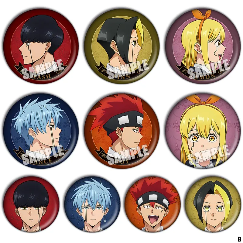 Anime Mashle Magic And Muscles Mash Burnedead Lemon Irvine Pins Badge Cosplay Cartoon Garniture Itabag Bedge Button Brooch DADGE