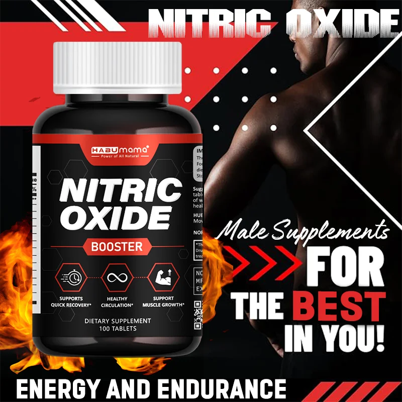 HABUMAMA Nitric Oxide Test Booster Capsules Supplements