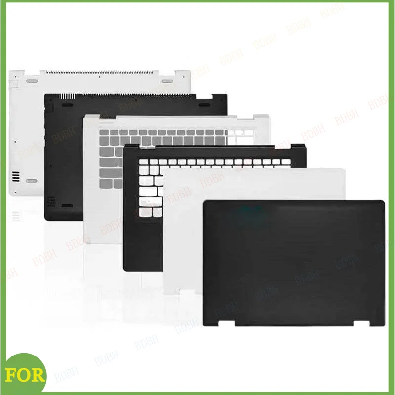 Compatível com YOGA 510-14 510-14ISK FLEX 4-14 Flex 4-1470, capa traseira do LCD, apoio para as mãos, base inferior, painel frontal ABCD