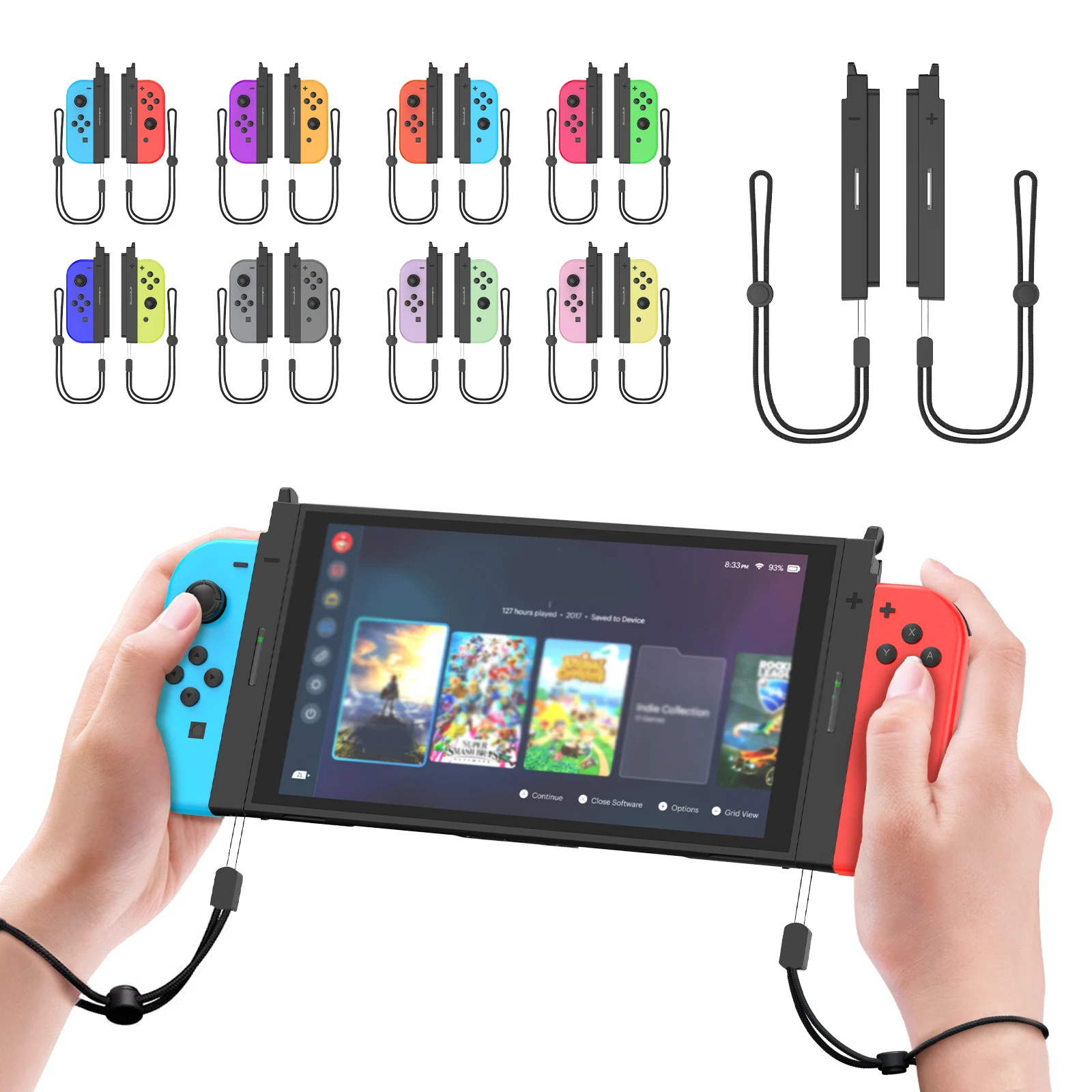 

Magnetic Adapter for Switch to Switch 2 - Controller Connector with Wrist Strap, Enhanced Gaming Experience