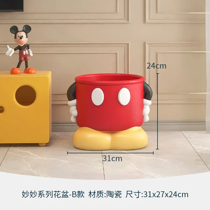 TAO Ceramic flower pot simulation green plant potted plant living room sofa TV cabinet next to the ornament vase decoration bons