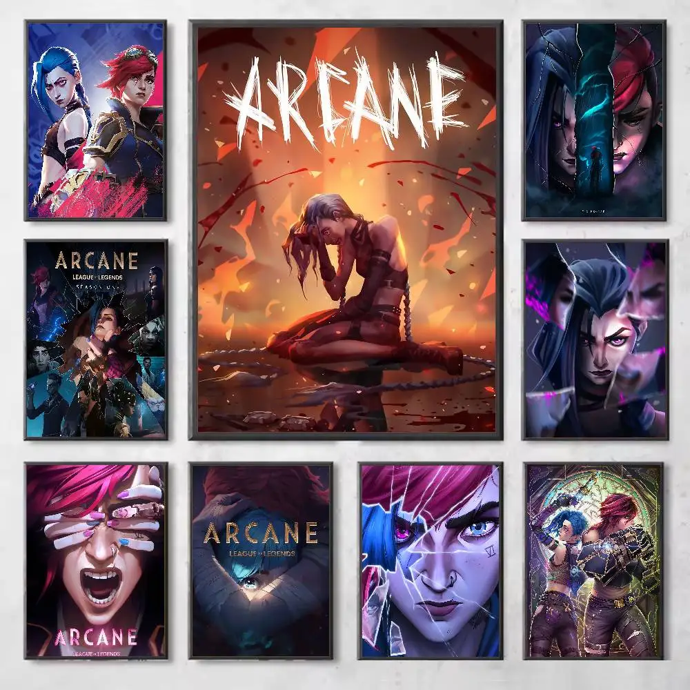 الكرتون A- غامض الموسم 2 السادس J-Jinx المشارك معرض يطبع ذاتية اللصق ديكور المنزل الديكور صور مطبوعة للحوائط غرفة المعيشة ملصق