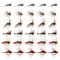 Goture Fly Fishing Lure Kit Nymph Dry Wet Flies Bait With Super Sharpened Crank Hook Perfect Decoy