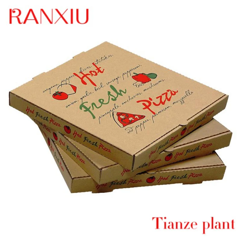 Wasserdichte Pizza-Verpackungs box hochwertige Pizza-Box-Druck benutzer definierte Pizza-Box-Design