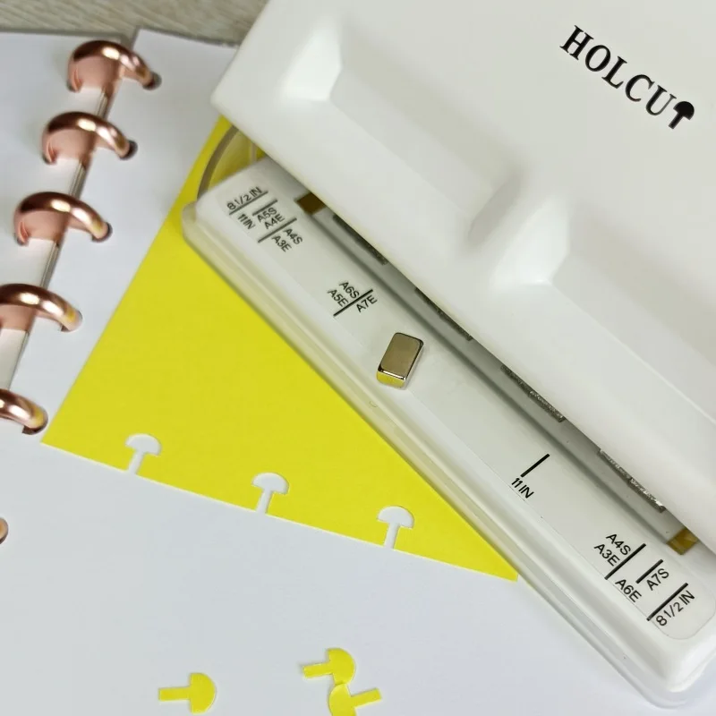 4-Hole Creative Mushroom Hole Shape Punch Disc Ring DIY Paper Cutter T-type Puncher Craft Machine Offices Stationery