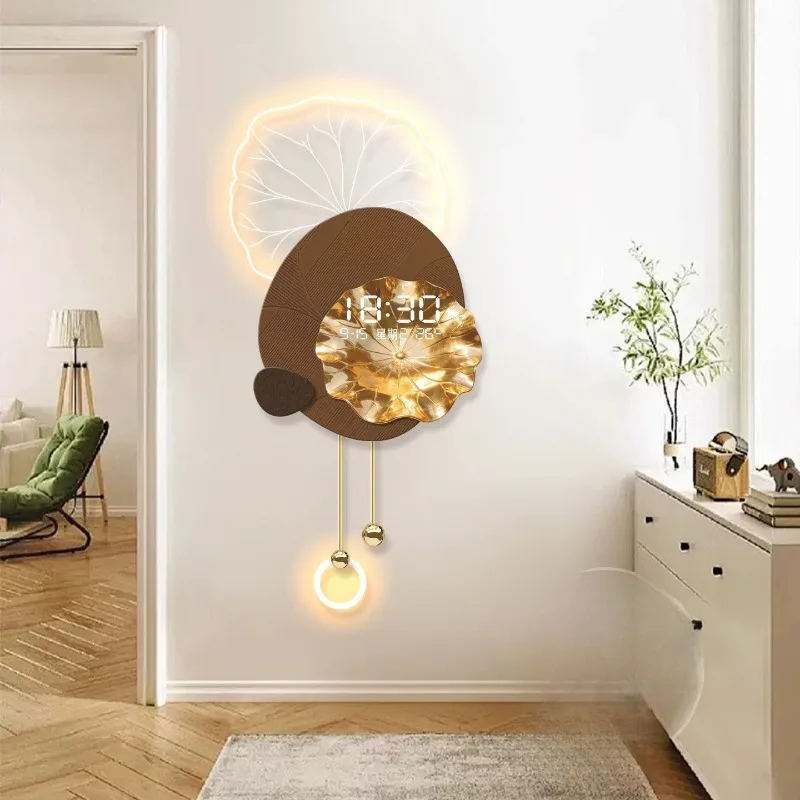 Bedrooms Creative Clock Wall Luxury Living Room Restaurant Fashion Design Wall Clocks Led Reloj De Pared Ornaments Home Decor