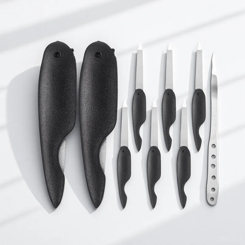 

8pcs Folding Files Metal Thin Small File Bulk Polish Buffer For Thick Toenails Pedicure Tools Manicure Strips Nail Trimmer