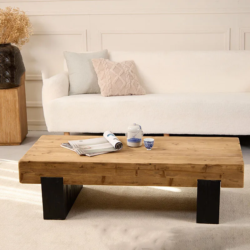 Bild 6: Beweglicher hoher Couchtisch, stehend, Abendessen, Schreiben, Designer-Wohnzimmer, Holz, moderner Beistelltisch, luxuriöser Couchtisch, Wohnmöbel