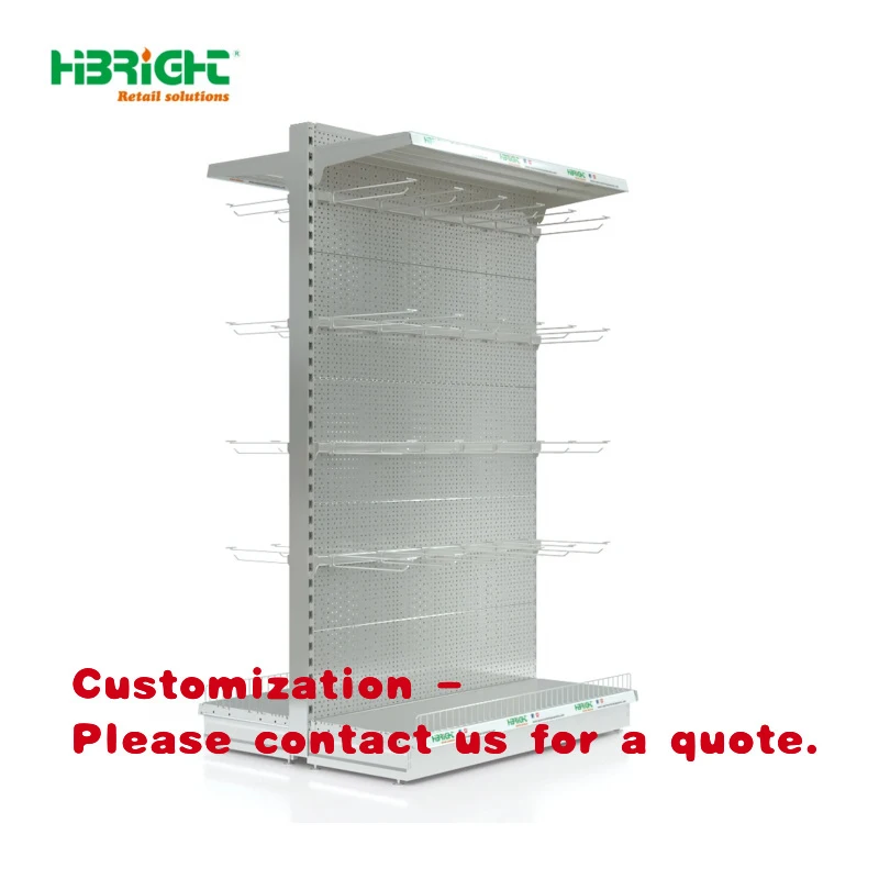 custom.Custom Color Modern Wire Mesh Back Panel Shelf with 5 Shelves Supermarkets