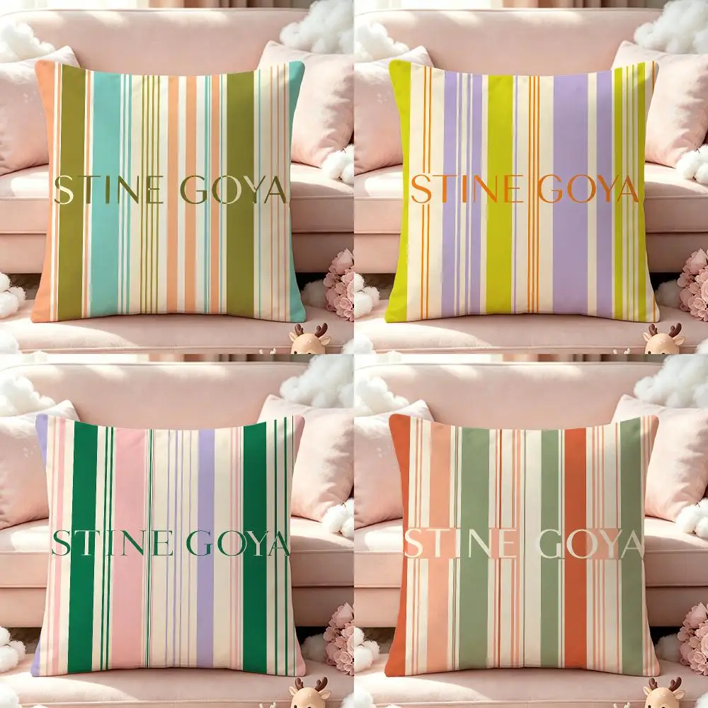 Stine Goya Cushion Cover Pillow Multi‑size Short Plush Pillow Cute Simple Style For Living Room Bedroom Birthday Gift